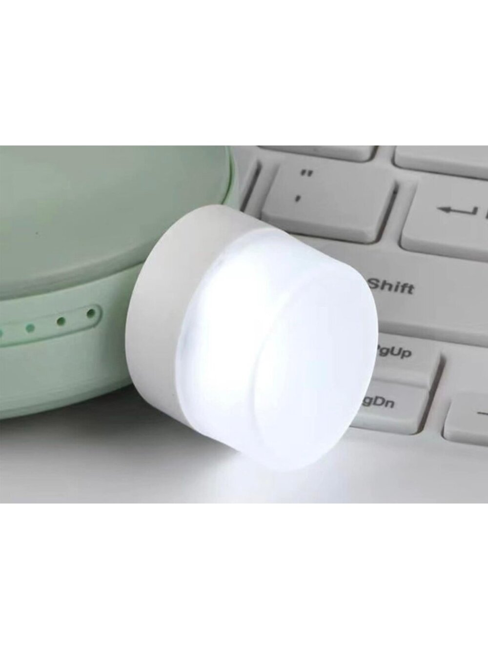 New - Set of 3 - Mini USB Night Light - Clear White